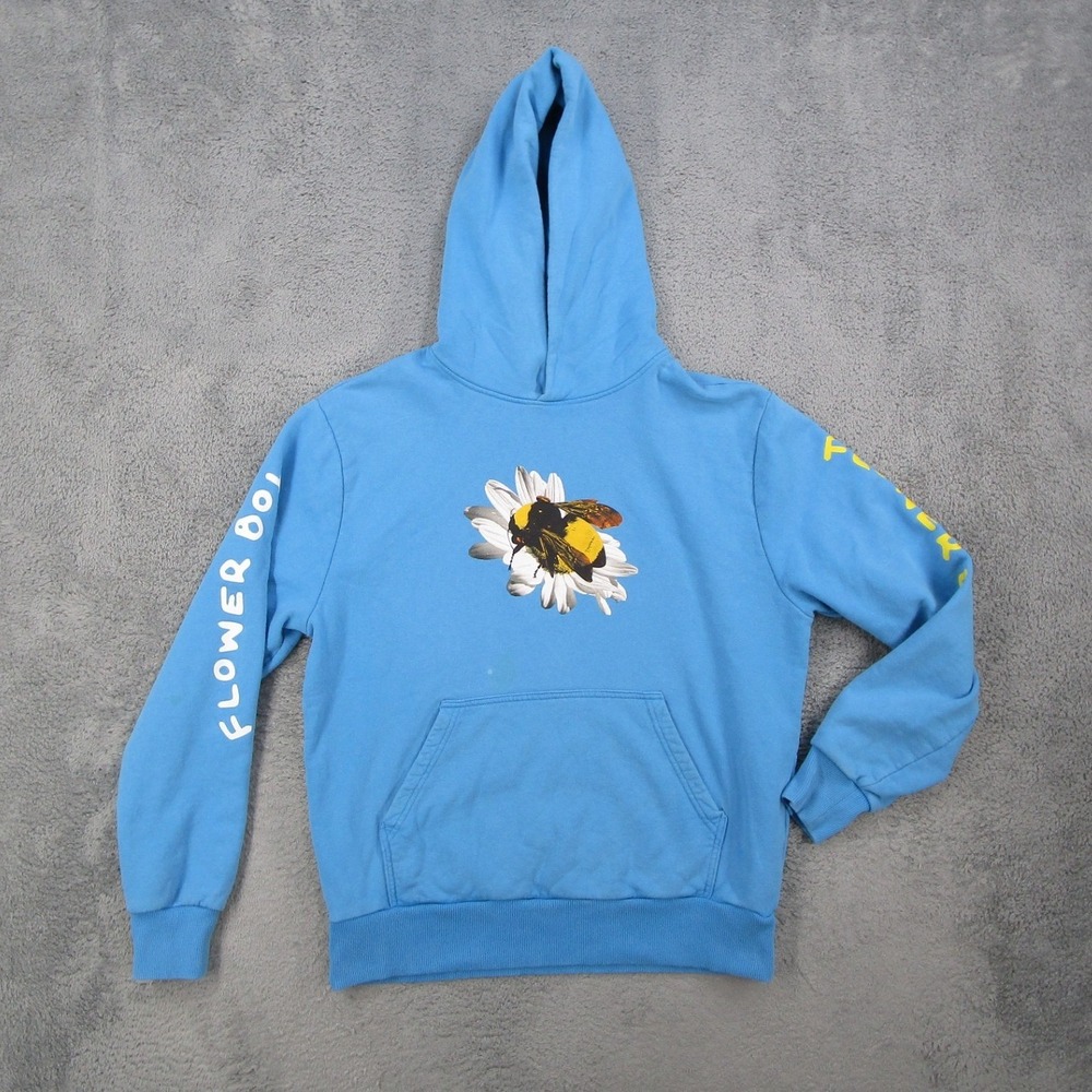 Tyler The Creator Golf Wang Flower Boy Bee Hoodie Blue Mens Medium